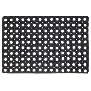 Rubber Door Mat Grid Anti Fatigue Dirt Scrapper Non Slip Heavy Duty Front Door - Picture 1 of 19