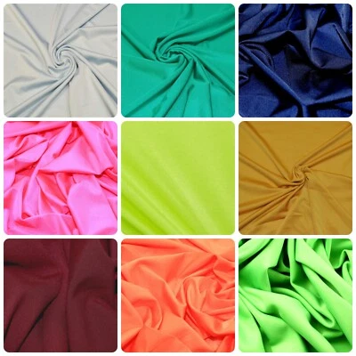 4 Way Stretch Lycra Fabric Nylon Spandex Dress Dancewear Swimwear 150cm Wide - Image 1 of 4
