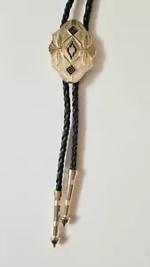 Montana Silversmiths Southwest gewellte BOLO TIE Western Federn Silber Gold - Bild 1 von 4
