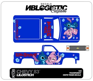 '83 Chevy Silverado Custom WaterSlide Decal for Hot Wheels 1/64 125 - Bild 1 von 4