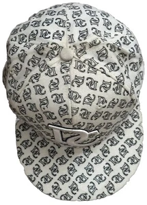 EUC Leader Mens Sz XL White Washington DC Baseball Cap All Over Print - Picture 1 of 4