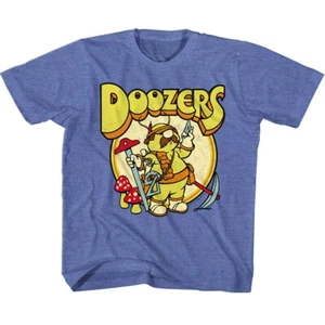 Fraggle Rock Jim Henson Mushrooms Doozers Contractor Cave Working Youth T Shirt - Picture 1 of 3