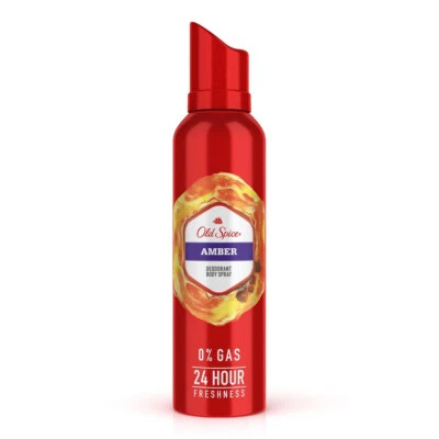 Old Spice Amber Deodorant Körperparfüm 24 Stunden langanhaltend frisch Spray 140 ml - Bild 1 von 4