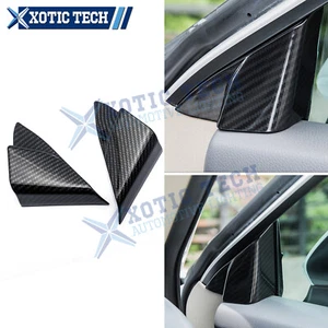 Carbon Fiber Style A-Pillar Triangle Cover For Toyota Camry 18 19 20 21 22 23 24 - Bild 1 von 8