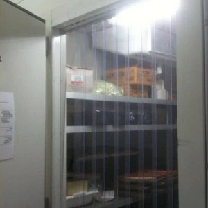 COOL ROOM Strip Curtain Door H:2400mm x W:1200mm (2mm x 100mm PVC) FREE SHIPPING - Picture 1 of 2