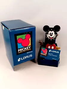 Disney MICKEY MOUSE Lorus Watch MIB RZK 133-4 Full Leather Body Vtg Unlimited - Picture 1 of 6