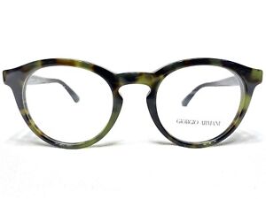 NEW Giorgio Armani AR7159 5032 Mens Green Havana Round Eyeglasses Frames 48/22