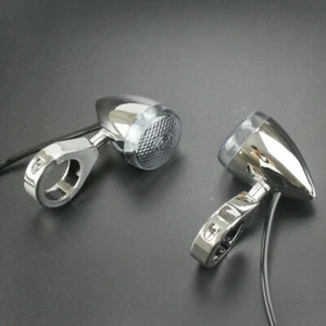 Par Indicador de luz de giro LED delantero 39 mm abrazadera de horquilla motocicleta turismo - Imagen 1 de 8