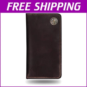 Handcrafted Leather Wallet for Men - Slim Shotgun Shell Design - Perfect Gift - Picture 1 of 9