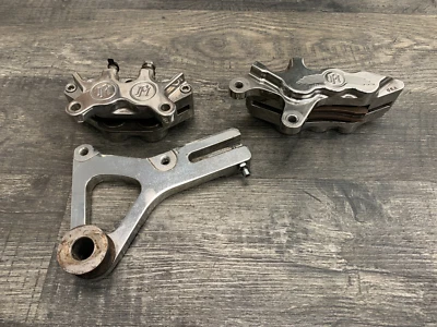 PERFORMANCE MACHINE Harley Davidson '03 Dyna Low Rider Front Rear Brake Calipers - Image 1 of 4