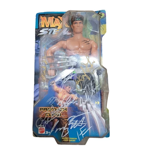 Vintage Mattel Max Steel Panther Claw Signed Action Figure Character Doll 1998 Cover