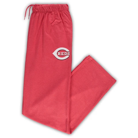 Men's Heathered Red Cincinnati Reds Big & Tall Pajama Pants Cover