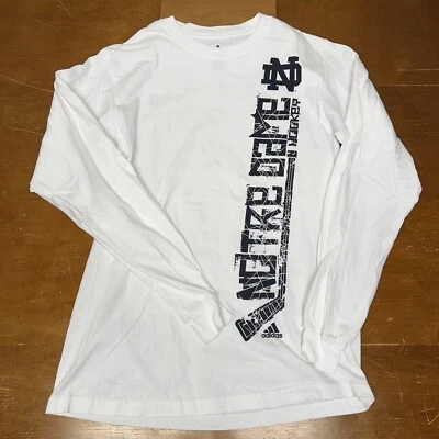 Camisa irlandesa de lucha Notre Dame para hombre blanca Geeen manga larga hockey Adidas Foto 1 de 4