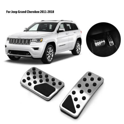 Cubierta de pastillas de freno de acelerador de gasolina para auto Jeep Grand Cherokee 2011-2018 2 piezas Foto 1 de 4