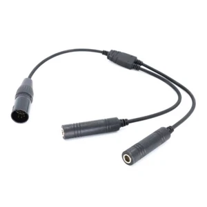Przenośny kabel słuchawkowy lotniczy adapter GAs do XLRs podwójna wtyczka do lotnictwa - Zdjęcie 1 z 7