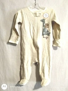 0-3 Monate Wonder Nation Junge Giraffe Affe Umarmungen Langarm Schlafanzug - Bild 1 von 6