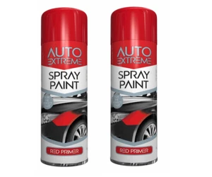 2 x Rot Grundierung Aerosol Sprühfarbe Metall Holz Kunststoff 250ml - (AX) - Bild 1 von 1