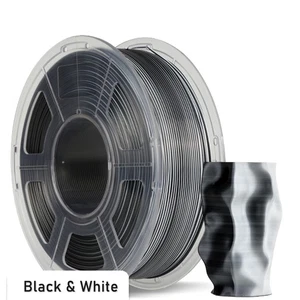 JAYO Dual-Color Black & White SILK PLA+ 1.1kg 1.75mm 3D Printer Filament Shiny - Picture 1 of 10