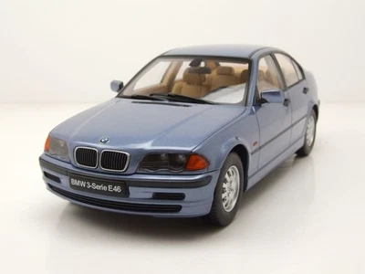 BMW 3 Serie E46 Berlina 1999 Blu Chiaro Metallizzato Modellino 1:18 KK Scale - Immagine 1 di 4