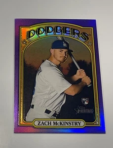 2021 Topps Heritage Chrome Zach McKinstry Purple Rookie Refractor RC #686 SB - Picture 1 of 2