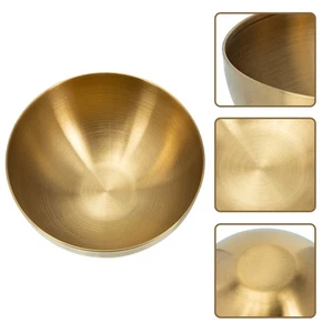 Fruit Bowl Salad Metal Large Gold Pre Stainless Steel Versatile - Bild 1 von 12