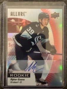 2023-24 Allure Ryker Evans Red Rainbow Auto - Picture 1 of 2
