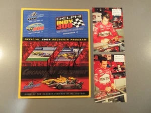 FIRMADO Helio Castroneves Sam Hornish 2004 Chicagoland Delphi Indy 300 Programa - Imagen 1 de 3