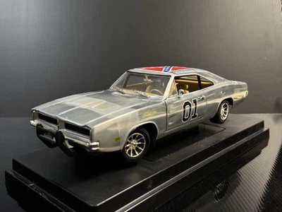 Dukes Of Hazzard Movie Car  1969 Dodge Charger General Lee Chrome 1:18 HTF 🔥 - Image 1 of 4