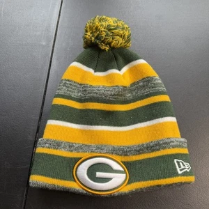 Cappello Berretto Invernale Green Bay Packers New Era Beanie NFL Football Pom Pom - Foto 1 di 5