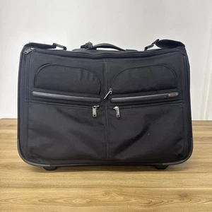 Excellent TUMI Garment Bag Carry On Suit Dress Travel Bag 22033D4 Black - Picture 1 of 20