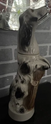 Garrafa Decantadora de Uísque Vintage 1959 Jim Beam SPANIEL SETTER CÃO DE CAÇA  - Imagem 1 de 4