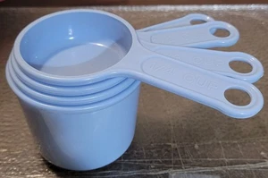 Tazas medidoras de anidación Rubbermaid 8315 vintage azules 4 tazas 1, 1/2, 1/3 y 1/4 - Imagen 1 de 3