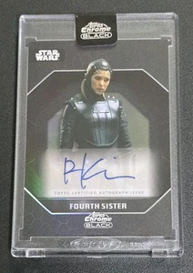 2024 Topps Star Wars Chrome Black ADS-RK RYA KIHLSTEDT as FOURTH SISTER Auto - Picture 1 of 2