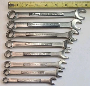 Craftsman 8 Stck. metrische Kombinationsschraubenschlüssel VA Serie, 8-16 mm VA USA - Bild 1 von 15
