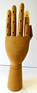 Male Wooden Left Hand Manikin Age Patina - Picture 1 of 2