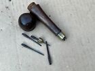 Antique Victorian Wood Brass Cabinet / Gun Makers Tool Screwdriver Handle Opens