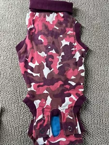 Surgical Happy Recovery Dog Suit Size 2XS Short Sleeves Multicolor - Picture 1 of 9