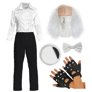 ROCKY HORROR BUTLER COSTUME ADULT SHIRT TROUSERS 1970 MOVIE PRODUCTION SHOW - Picture 1 of 7