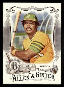 2016 Topps Allen & Ginter Baseball Legends Reggie Jackson 12  Oakland Athletics