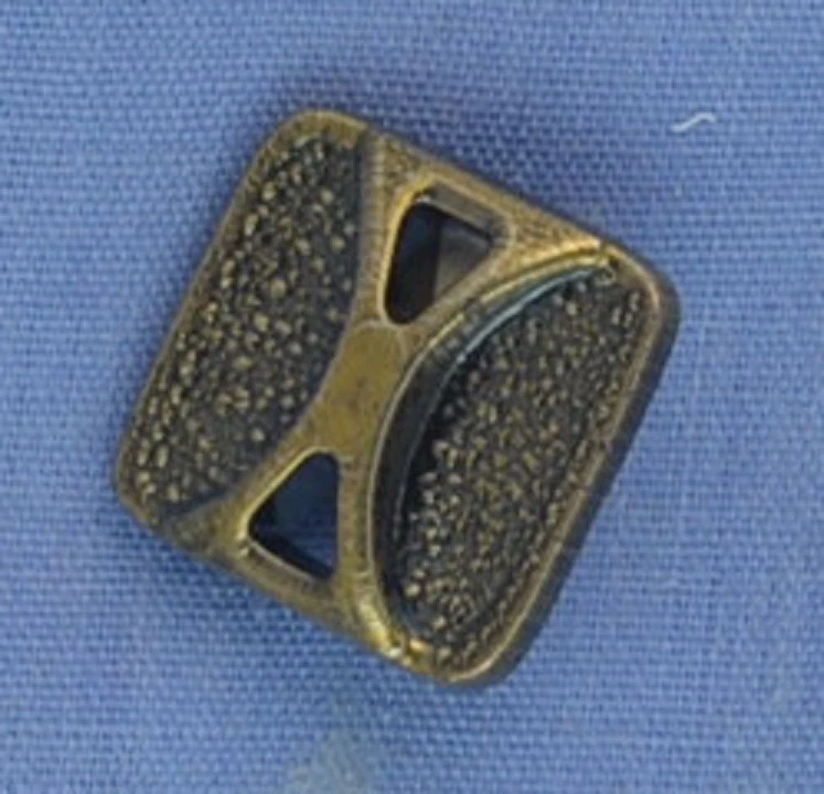 14mm Square Bronze Shank Button (per button) - Image 1 of 1