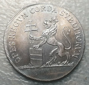 ÖSTERREICH BÖHMEN PRAGA LEOPOLD II SILBERMARKE MEDAILLE 1790 KRÖNUNG IN WIEN - Bild 1 von 2