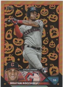 Actualización Topps 2023 Brayan Rocchio Rookie Jack-O’-Lantern Foil Guardians RC #US214 - Imagen 1 de 1