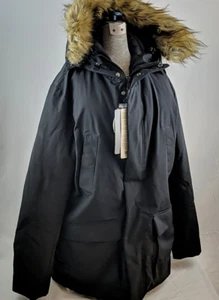 Save the Duck Parka Authentic Copy7 Black XXL Women Jacket Hood Insulated Italy - Picture 1 of 23