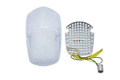 Led Flash Taillight Signal Fit Honda SABRE/AERO 1100 ACE 750 VALKYRIE 1500 Clear - Image 1 of 2