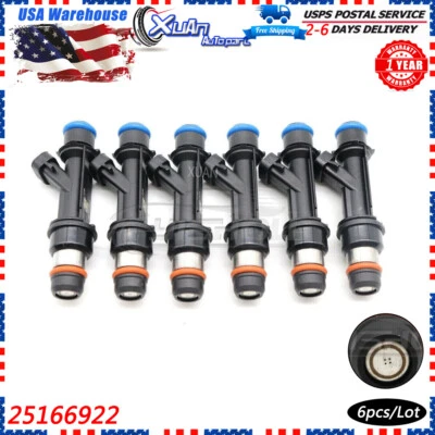  Injetores de combustível 25166922 para Isuzu Rodeo Trooper Honda Acura 3.2 3.5 V6 6 peças - Imagem 1 de 4