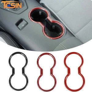 Front Center Water Cup Holder Trim Mount Decor Cover fit for Ford Mustang 2024+ - Picture 1 of 20