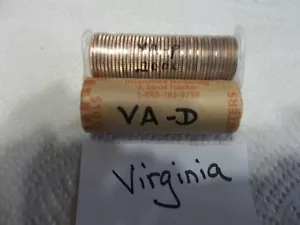 2000 Virginia P & D State quarter rolls uncirculated FREE SHIP! - Picture 1 of 3