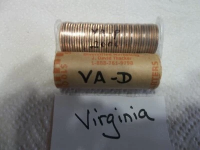 2000 Virginia P & D State quarter rolls  uncirculated   FREE SHIP! - Image 1 of 3