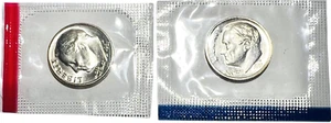 1981 P D Roosevelt Dime Set in US Mint Cellos BU #687 “JG Coins” - Picture 1 of 4