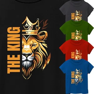 Kid's Loin King Jesus Cross Short Sleeve T-Shirt USA Animal Lover New Gift Tee - Picture 1 of 14
